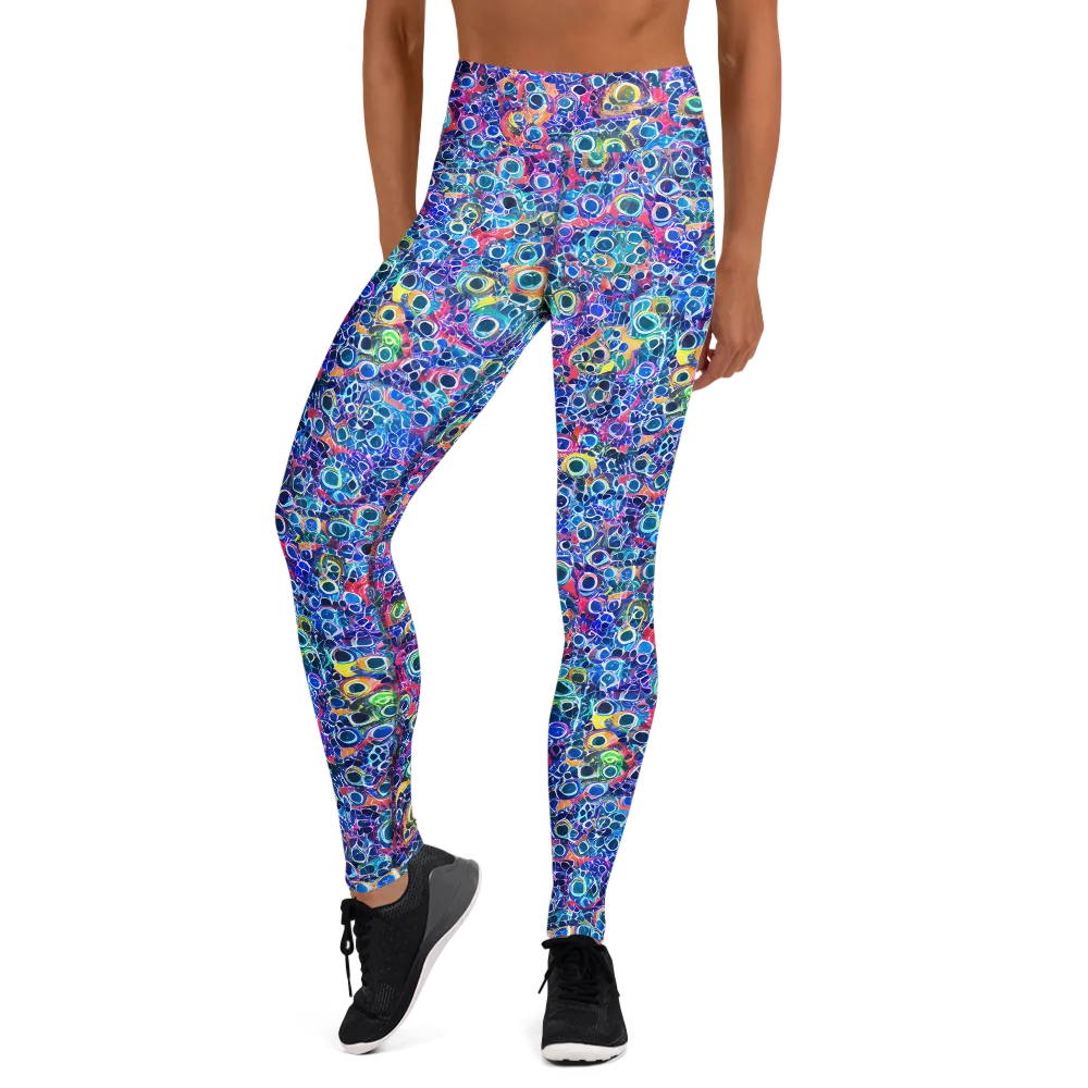 Liquid Confetti on Yoga Leggings — Front
