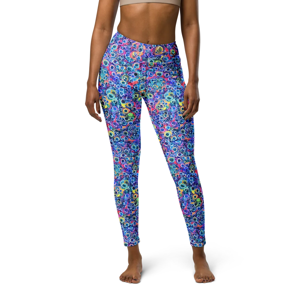 Liquid Confetti on Yoga Leggings — Front