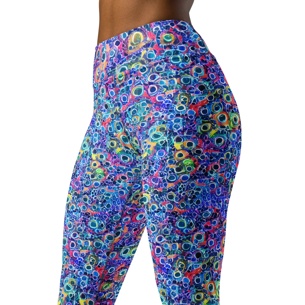 Liquid Confetti on Yoga Leggings — Left Front