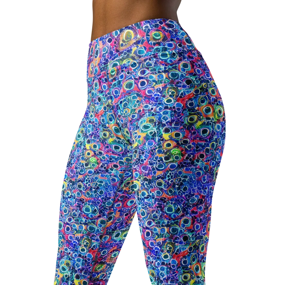 Liquid Confetti on Yoga Leggings — Left Front