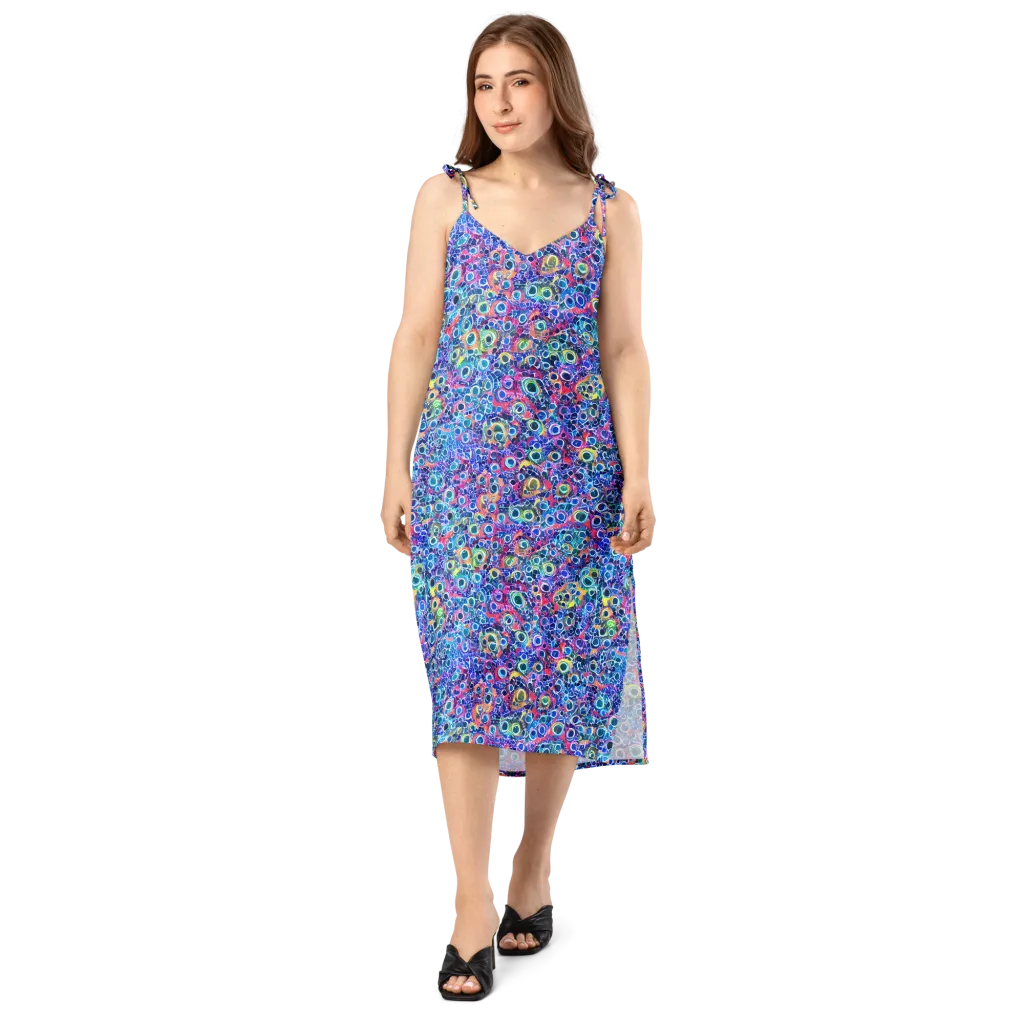 Liquid Confetti on Slip Dress — Front