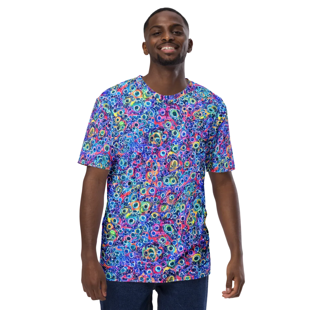 Liquid Confetti on Men's Crew Neck T-Shirt — Front