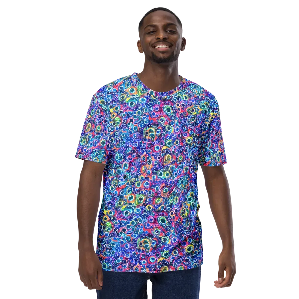 Liquid Confetti on Men's Crew Neck T-Shirt — Front