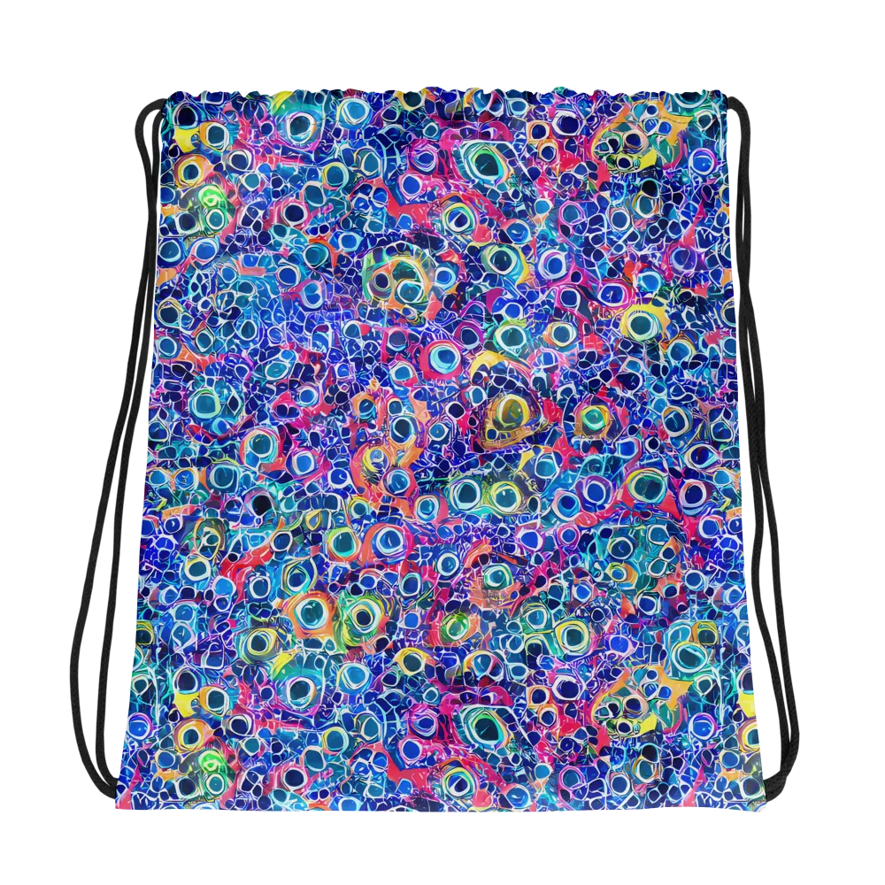 Liquid Confetti on Drawstring Bag — Photo