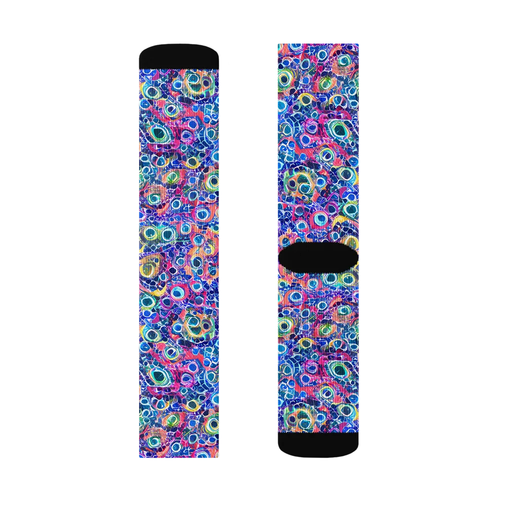 Liquid Confetti on Socks — Left Sock