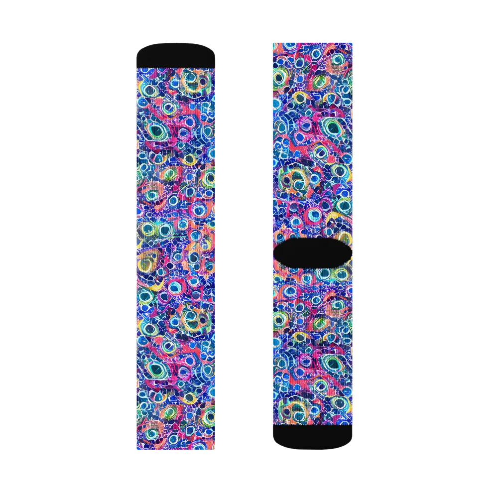 Liquid Confetti on Socks — Right Sock