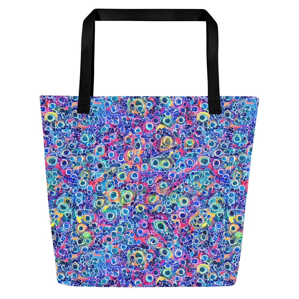 Liquid Confetti on Large Tote Bag W/ Pocket — Front