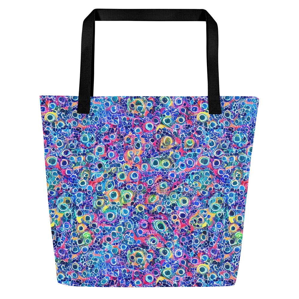 Liquid Confetti on Large Tote Bag W/ Pocket — Front