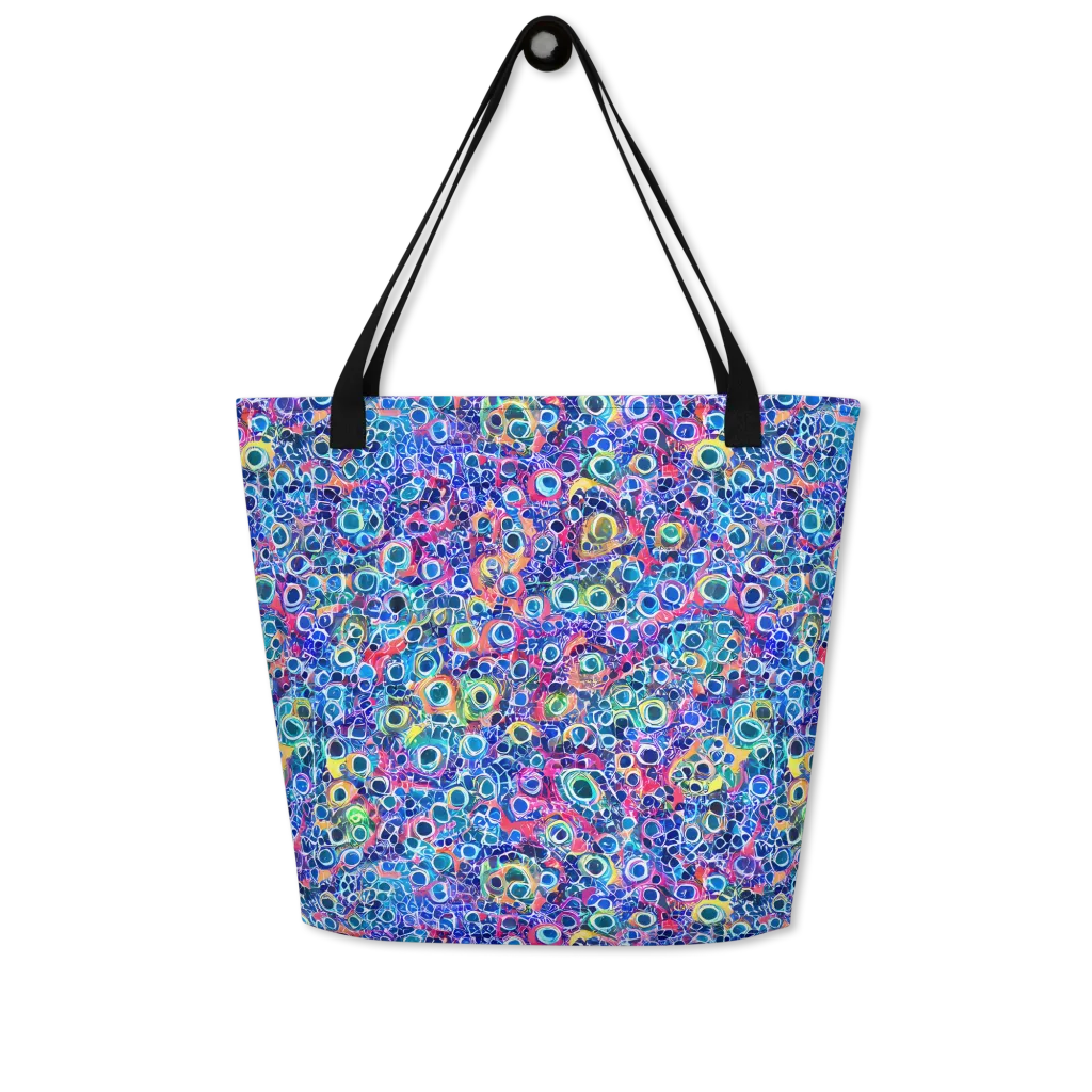 Liquid Confetti on Large Tote Bag W/ Pocket — Front