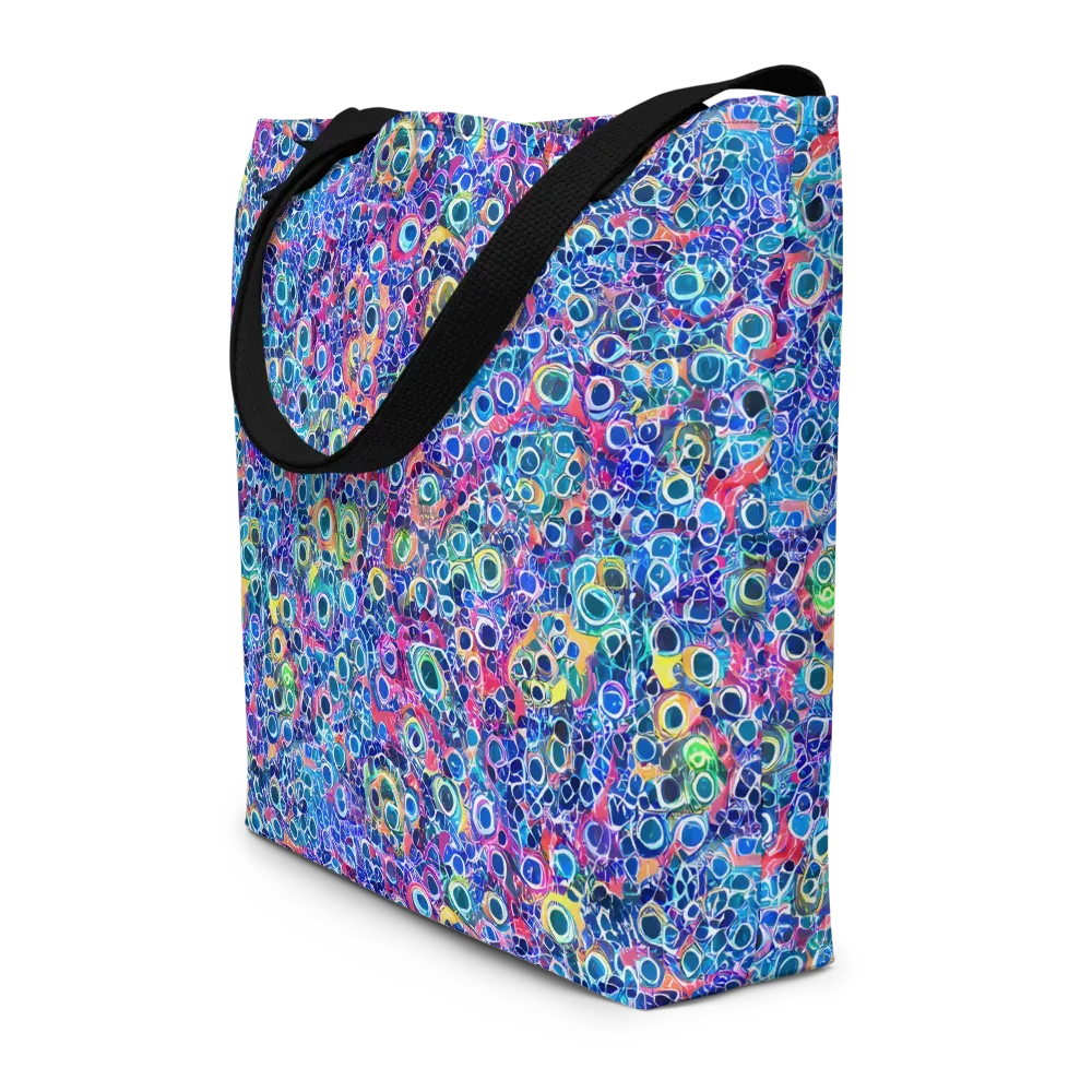Liquid Confetti on Large Tote Bag W/ Pocket — Front