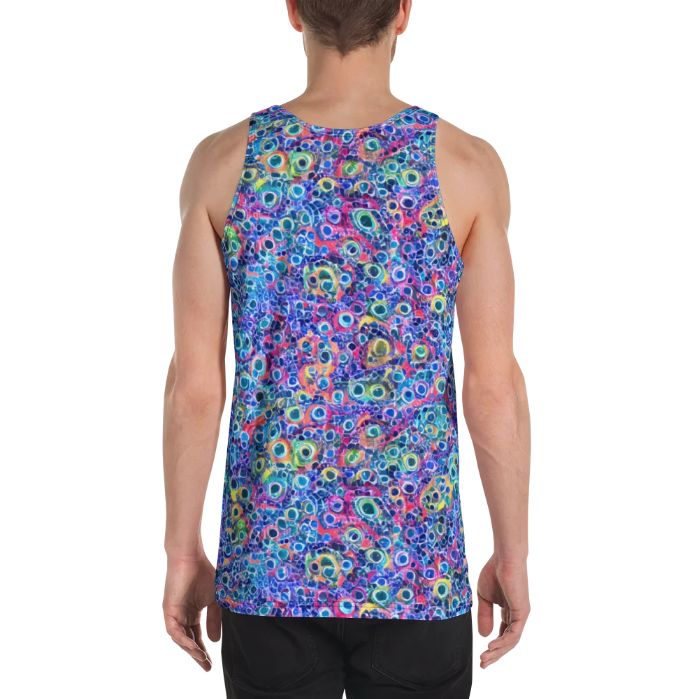 Liquid Confetti on Men's Tank Top — Back