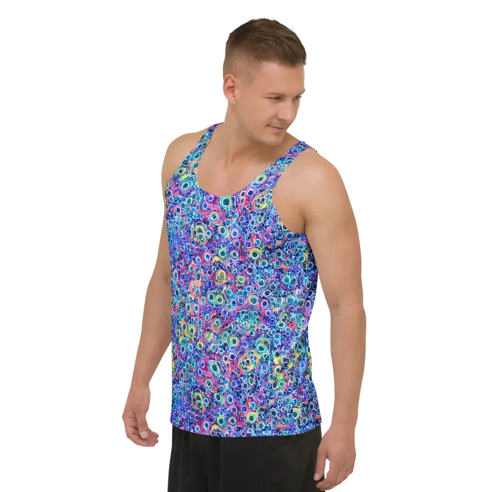 Liquid Confetti on Men's Tank Top — Left Front