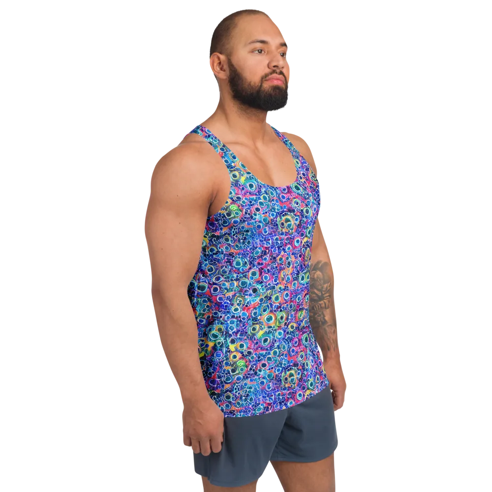 Liquid Confetti on Men's Tank Top — Right Front