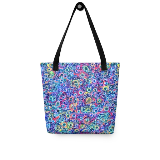 Liquid Confetti on a Tote Bag