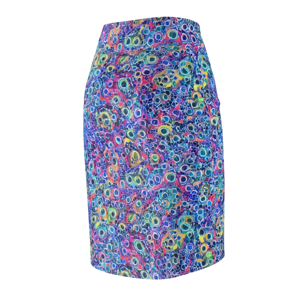 Liquid Confetti on Pencil Skirt — Back Side