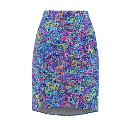 Liquid Confetti on a Pencil Skirt