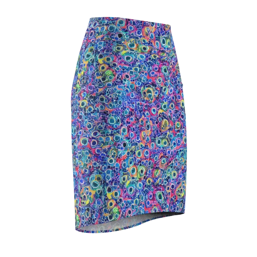 Liquid Confetti on Pencil Skirt — Front Side