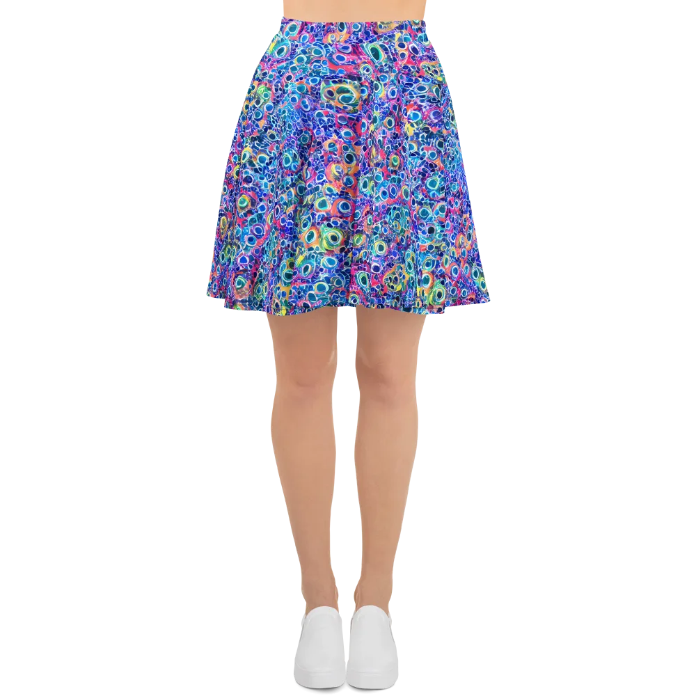 Liquid Confetti on Skater Skirt — Front