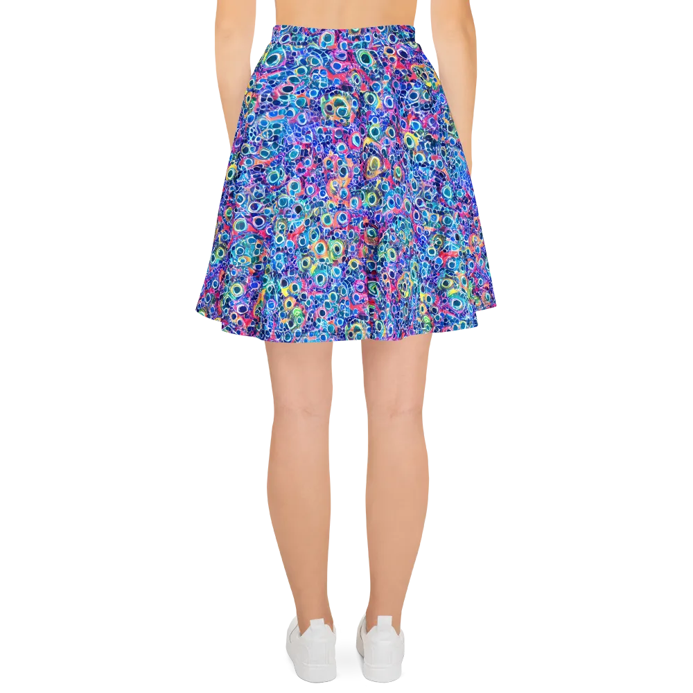 Liquid Confetti on Skater Skirt — Back