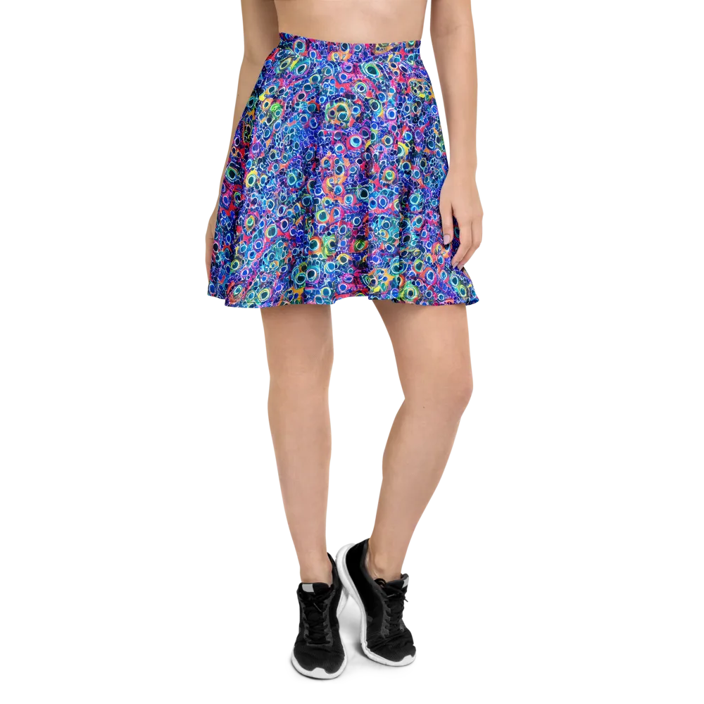 Liquid Confetti on Skater Skirt — Front
