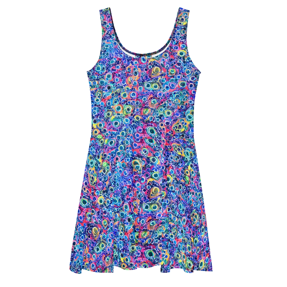 Liquid Confetti on Skater Dress — Front