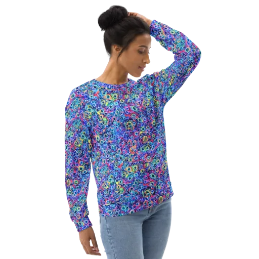 Liquid Confetti on a Sweatshirt