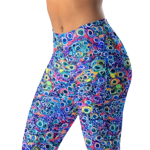 Liquid Confetti on a Leggings