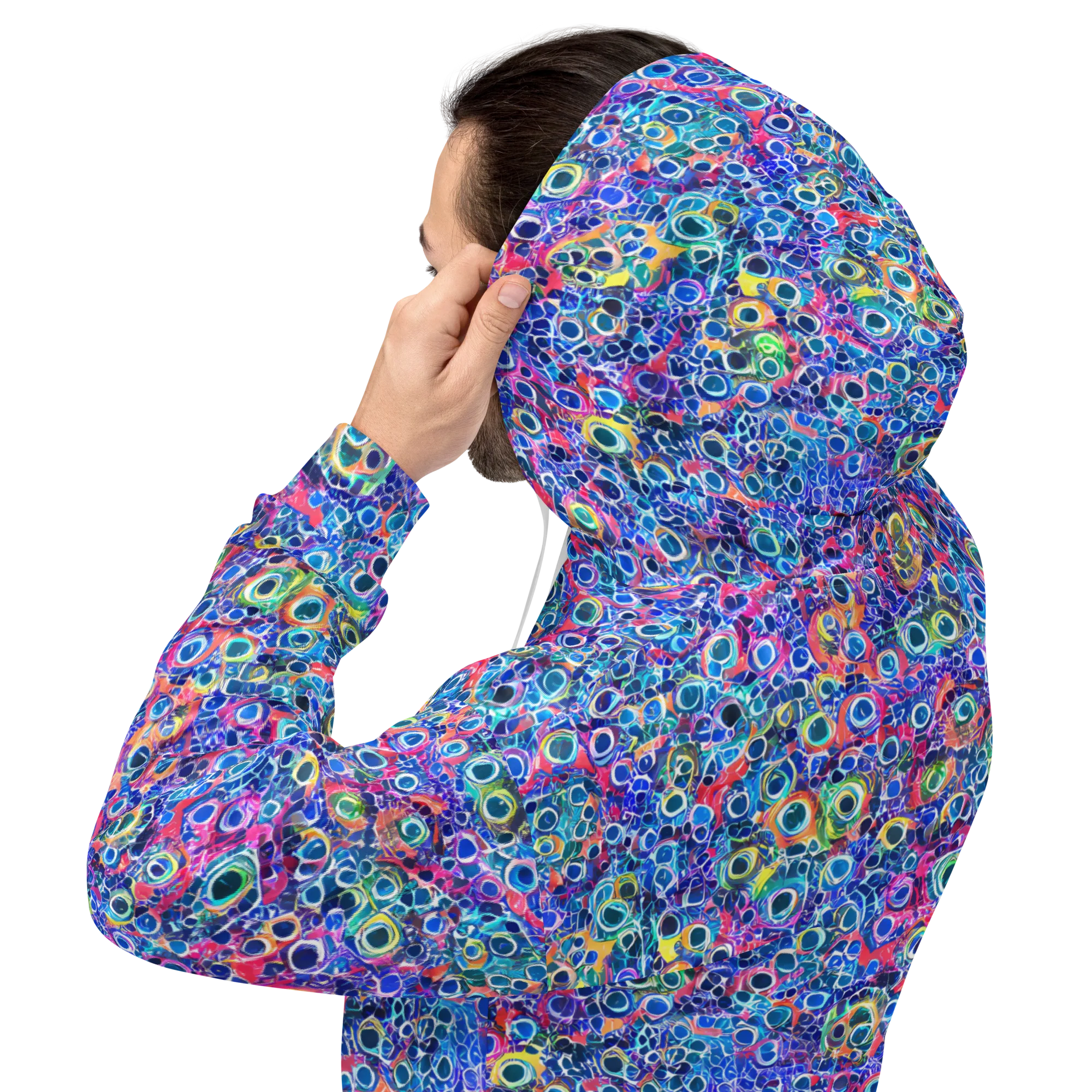 Liquid Confetti on Hoodie — Back