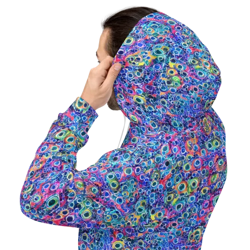 Liquid Confetti on a Hoodie
