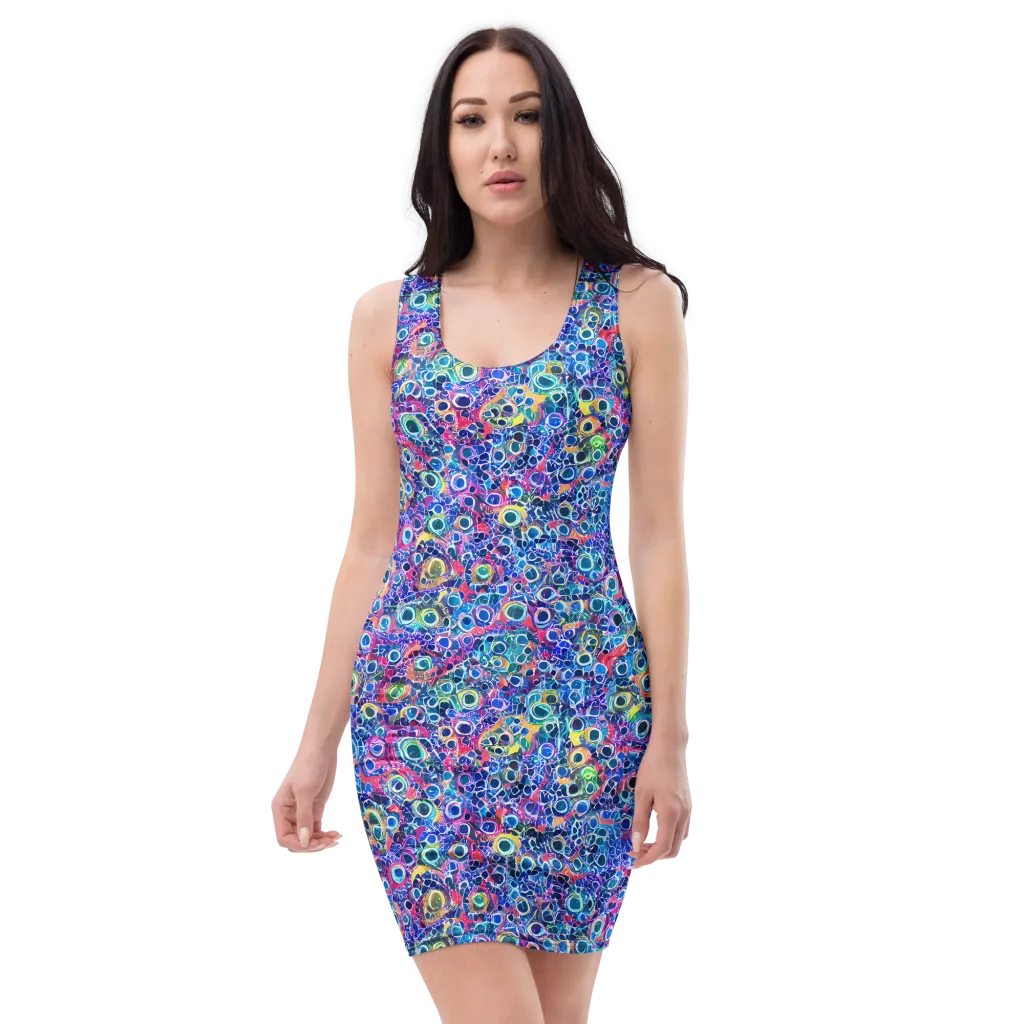 Liquid Confetti on Bodycon Dress — Front