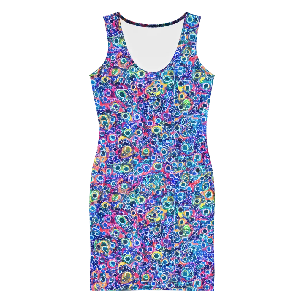 Liquid Confetti on Bodycon Dress — Front