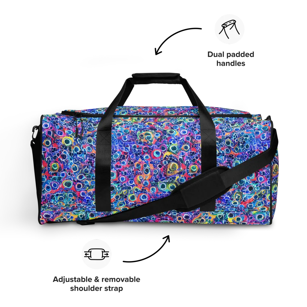 Liquid Confetti on Duffle Bag — Front