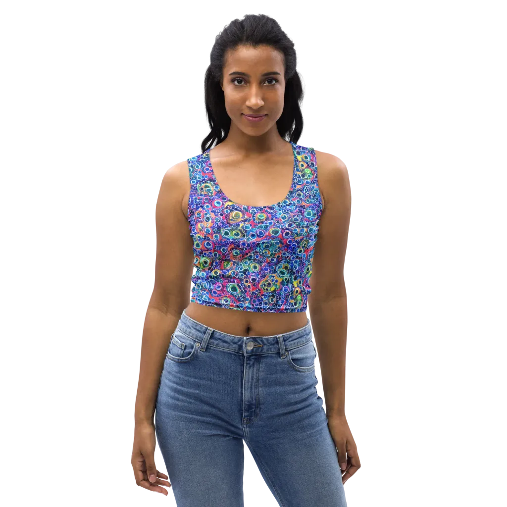 Liquid Confetti on Crop Top — Front