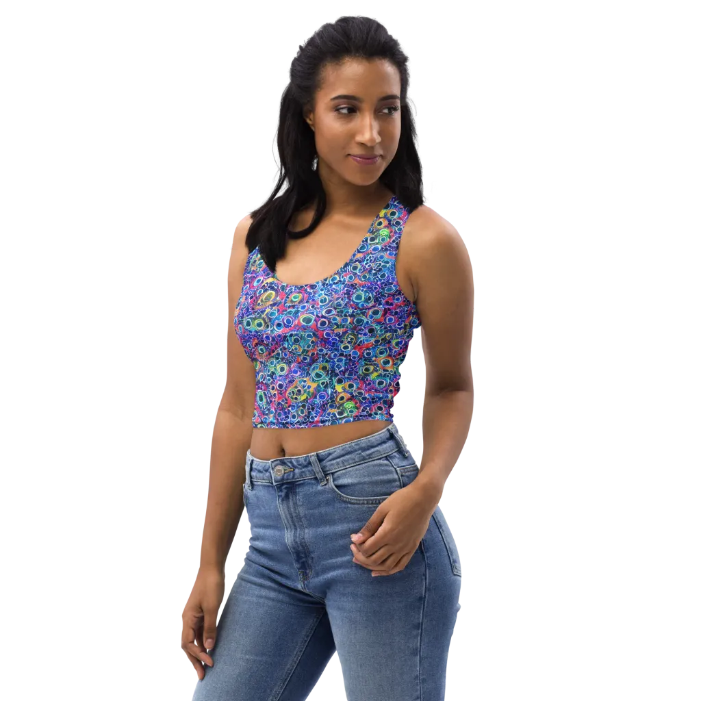 Liquid Confetti on Crop Top — Left Front