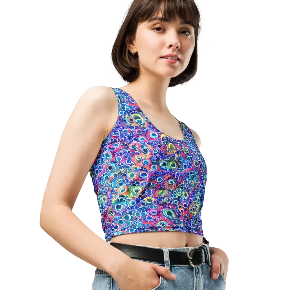 Liquid Confetti on Crop Top — Right Front