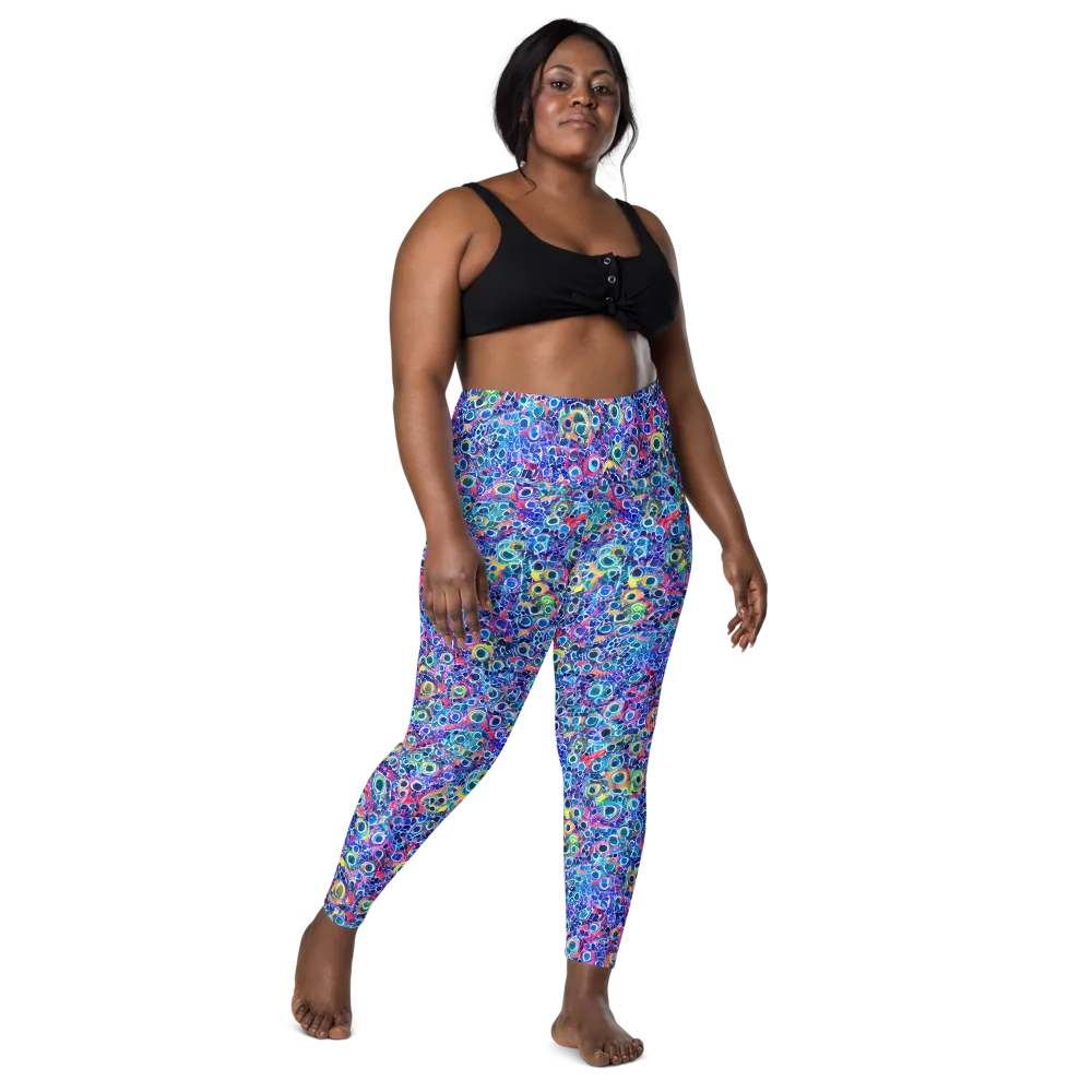 Liquid Confetti on Leggings with Pockets — Front