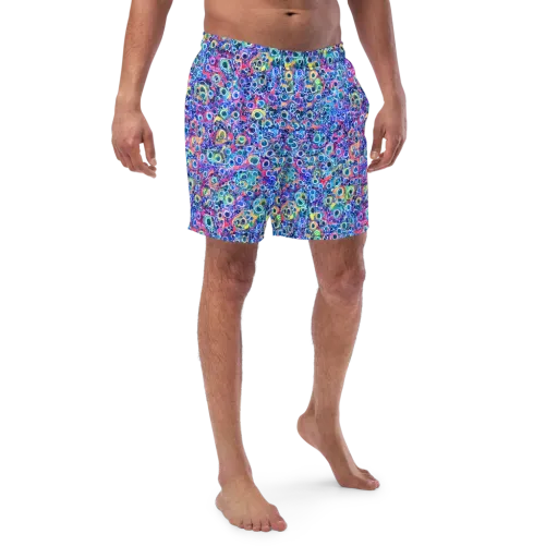 Liquid Confetti on a Swim Trunks