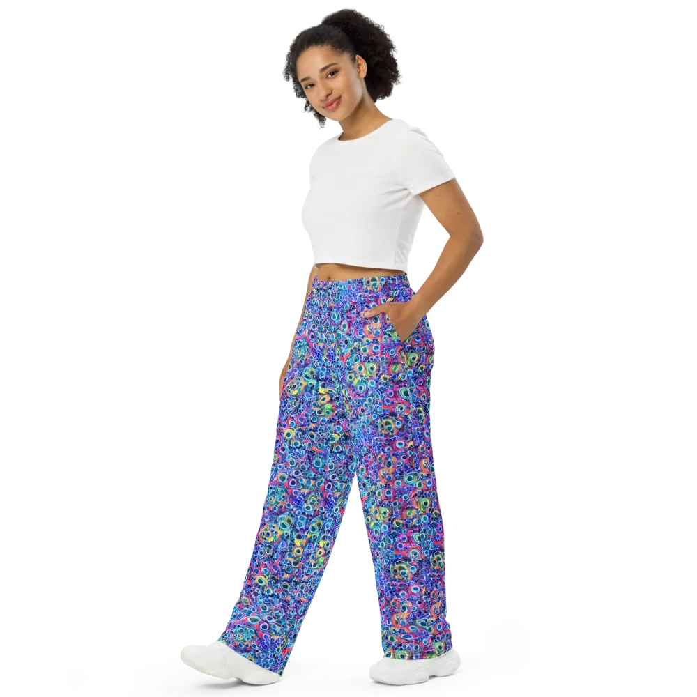 Liquid Confetti on Wide-Leg Pants — Left Front