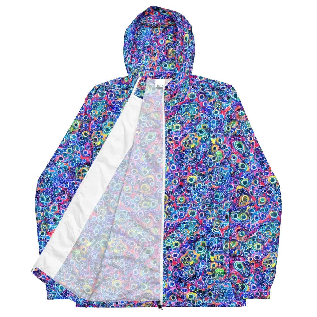 Liquid Confetti on Men's Windbreaker — Front