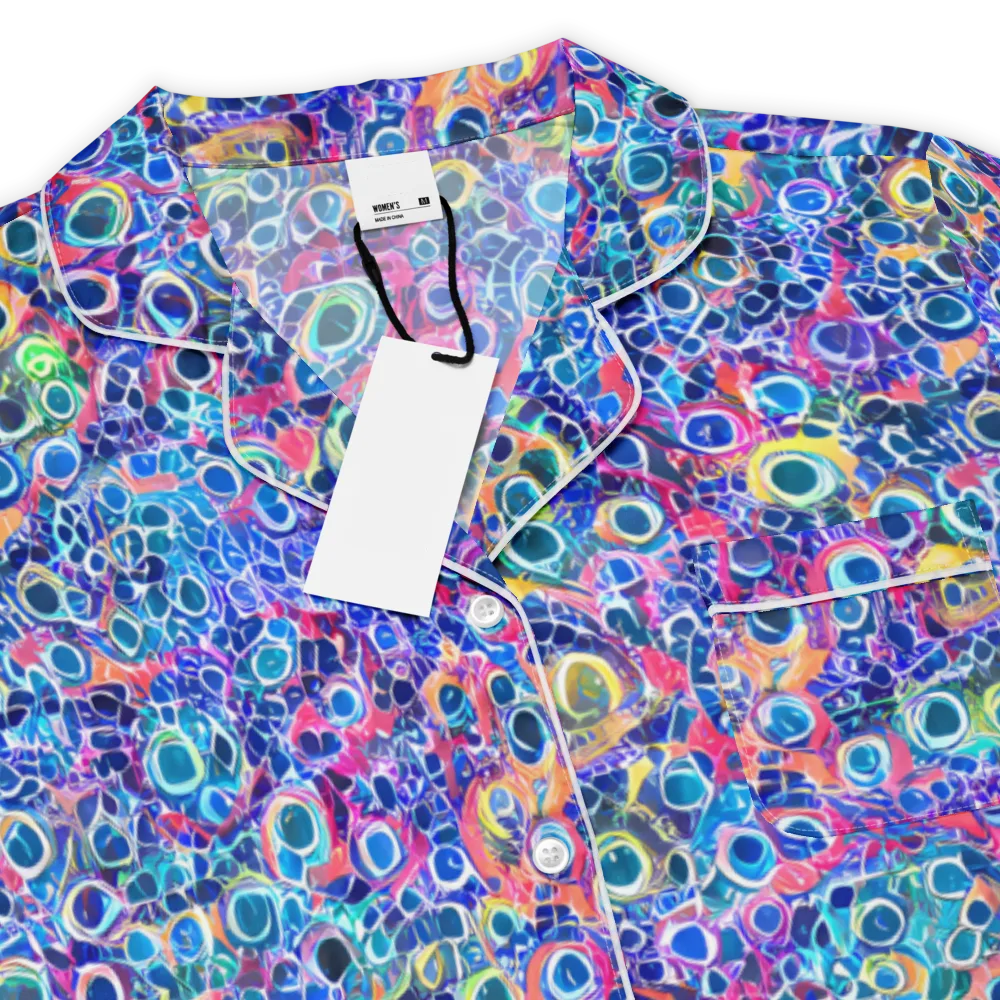 Liquid Confetti on Women's Short Sleeve Pajama Top — Product details