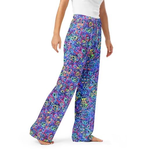 Liquid Confetti on a Women's Pajama Pants