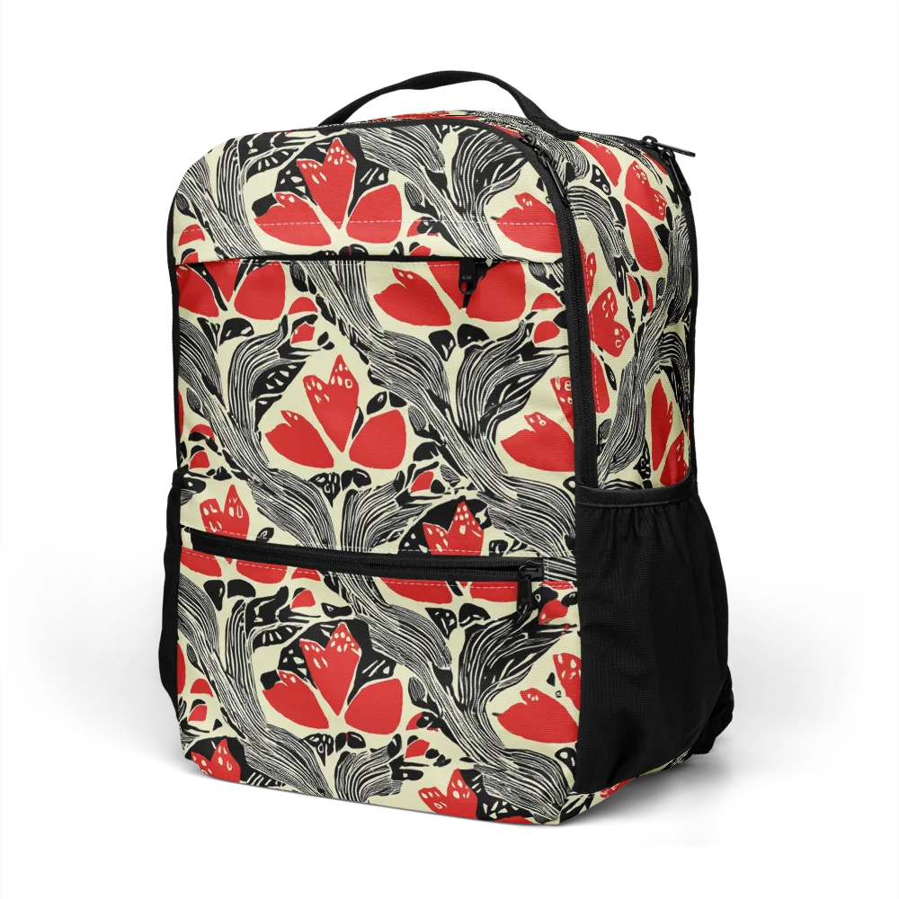 Scarlet Filigree on Utility Backpack — Left Front
