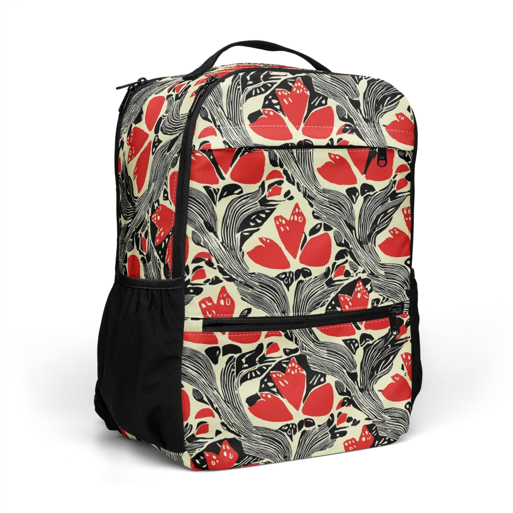 Scarlet Filigree on Utility Backpack — Right Front