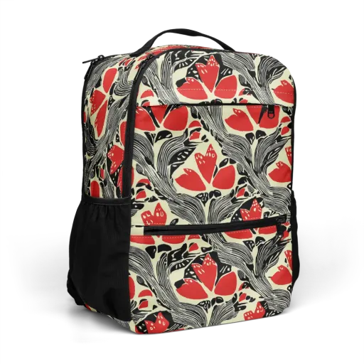 Scarlet Filigree on a Utility Backpack