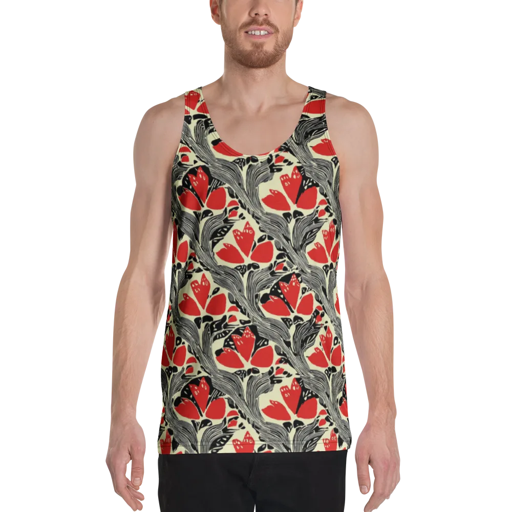 Scarlet Filigree on Men's Tank Top — Front