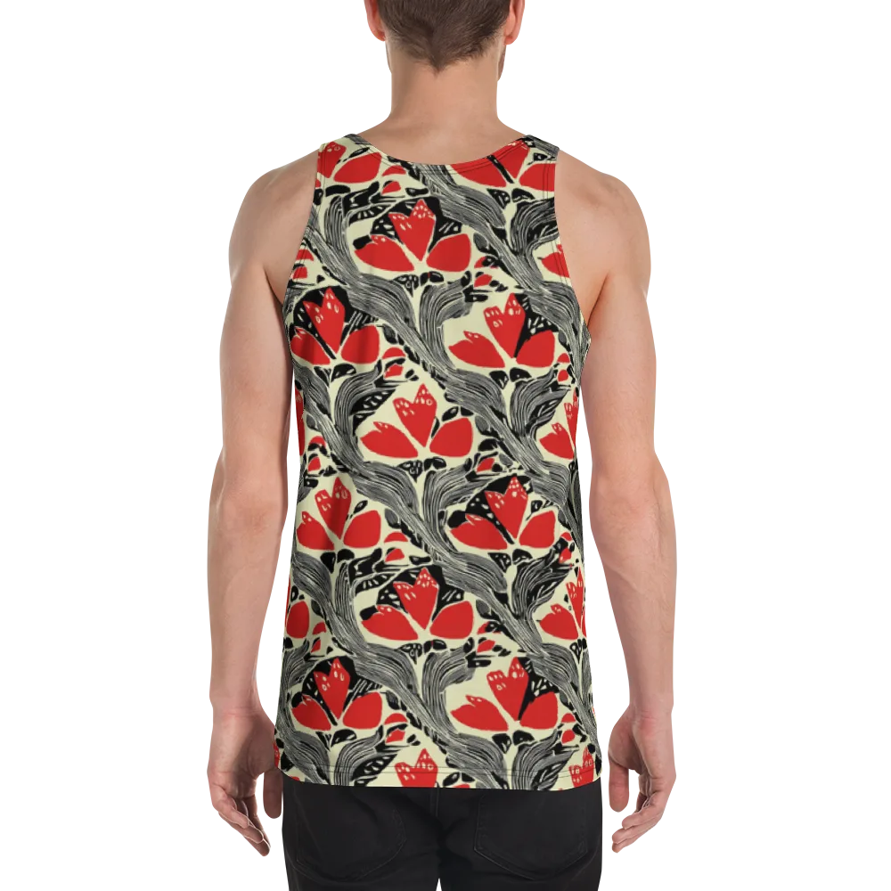 Scarlet Filigree on Men's Tank Top — Back