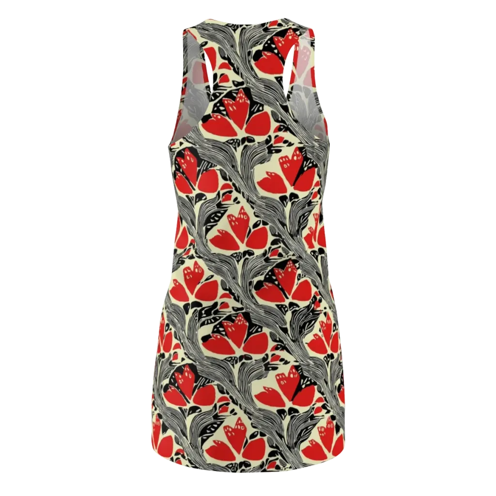 Scarlet Filigree on Racerback Dress — Back