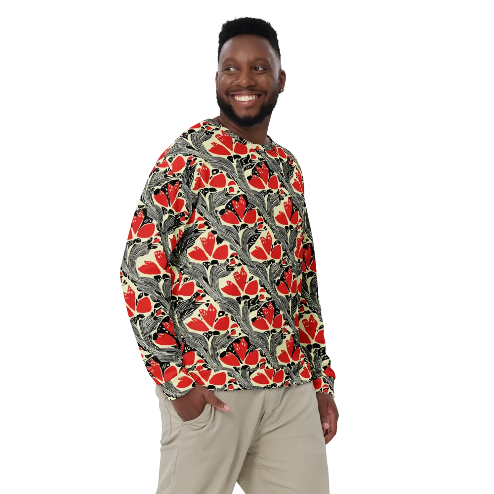 Scarlet Filigree on Sweatshirt — Front
