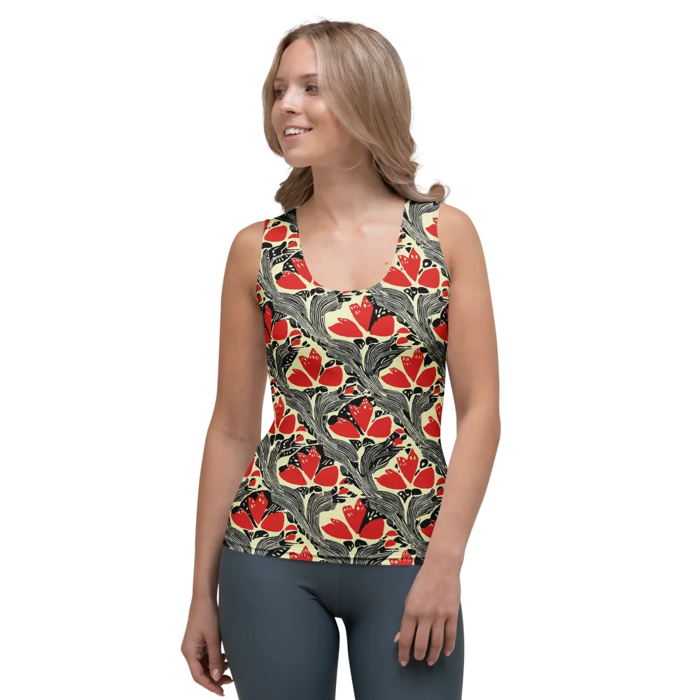 Scarlet Filigree on Women's Tank Top — Front