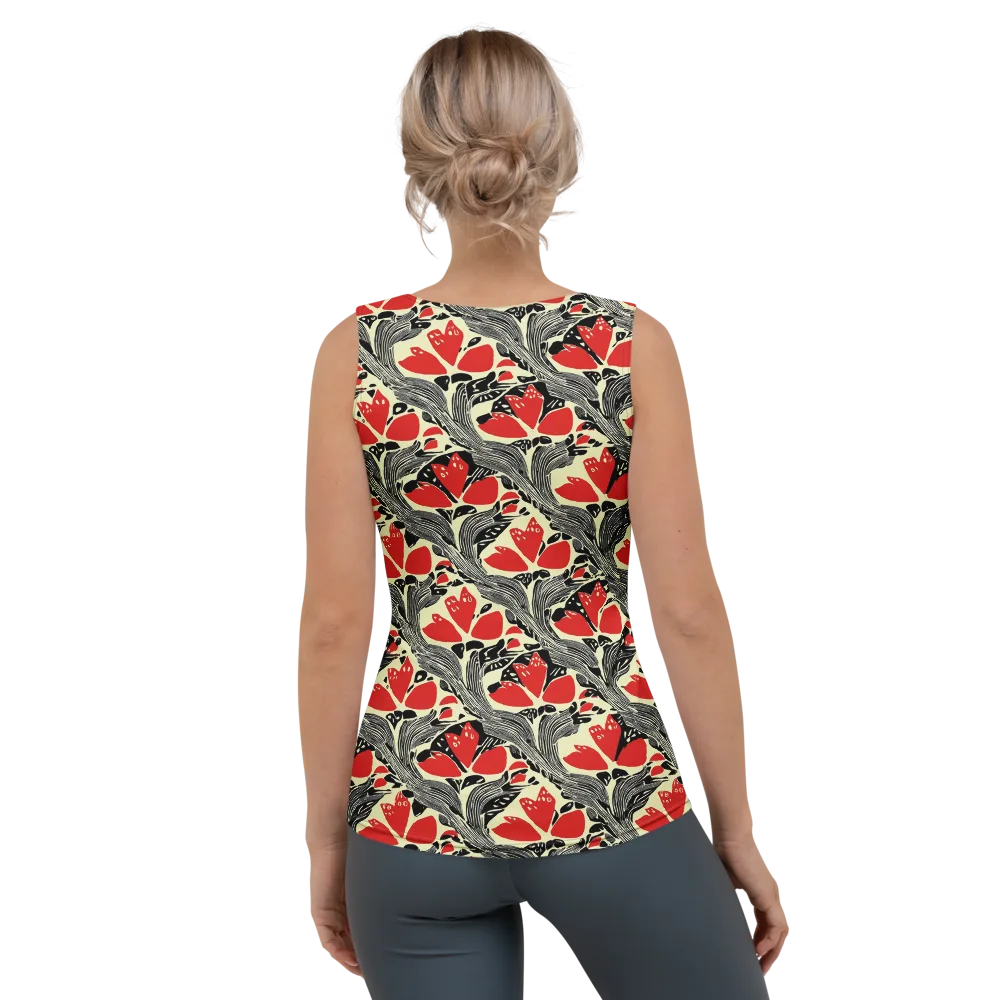 Scarlet Filigree on Women's Tank Top — Back